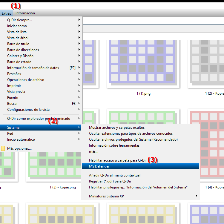 Qué papel juega Microsoft Defender en Quad File Explorer